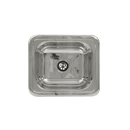 Whitehaus Rectangular Drop-In Entertainment/Prep Sink W/ A Smooth Surface, SS WH693ABL